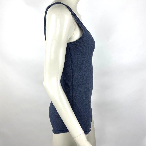 Lululemon Tank Top‎ Women 4 Round Neck Deep V Back Stretch Sleeveless Blue - Picture 4 of 9